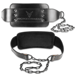 Top-Grain Leather 7mm Thick Dip Belt with Heavy-Duty Steal Chain made with Vegetable Tanned Leather