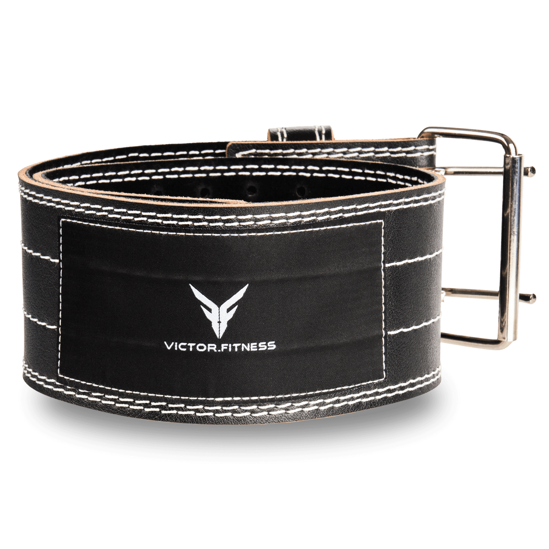 100% Genuine Leather 4 Wide Heavy-Duty Dual Prong Powerlifting Belt –  Victor Fitness