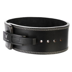 Top-Grain Leather 10mm Thick 4” Wide Quick Adjustable Metal Lever Powerlifting Belt made with Vegetable Tanned Leather