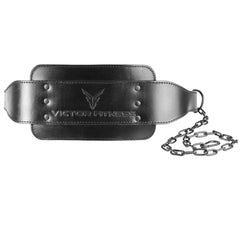 Top-Grain Leather 7mm Thick Dip Belt with Heavy-Duty Steal Chain made with Vegetable Tanned Leather