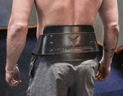 Top-Grain Leather 7mm Thick Dip Belt with Heavy-Duty Steal Chain made with Vegetable Tanned Leather