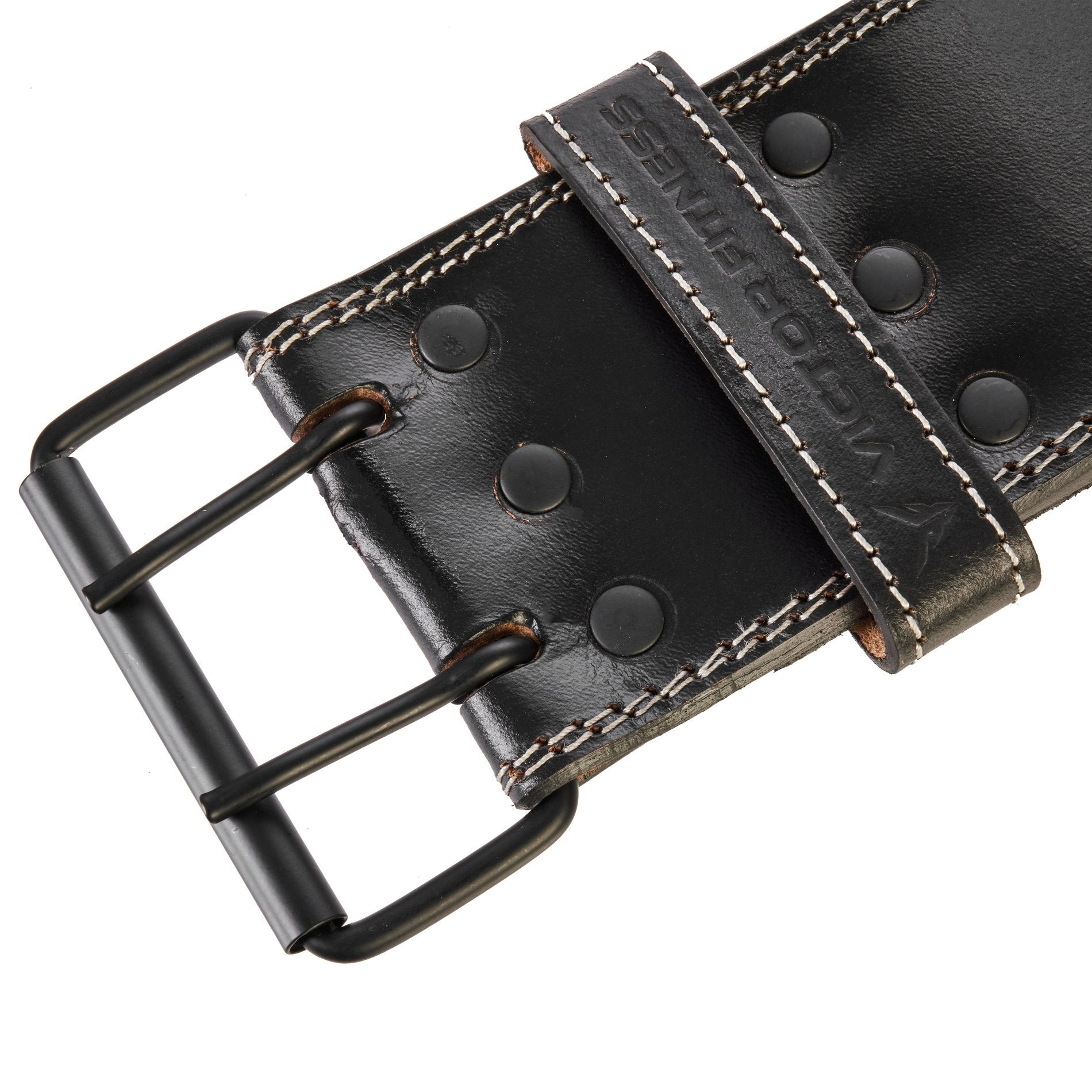 〈美品〉VOLK V-9 LEATHER BELT ブラック 100% Top-Grain Leather 10mm Thick 4