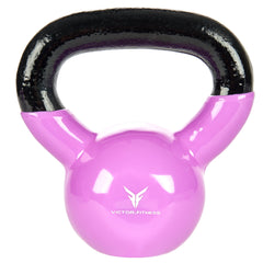 Pink Vinyl Coated Cast Iron Kettlebells 5 LBS - 20 LBS