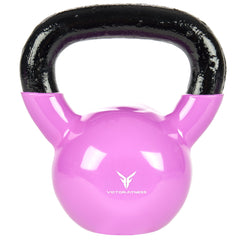 Pink Vinyl Coated Cast Iron Kettlebells 5 LBS - 20 LBS