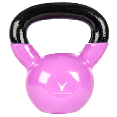 Pink Vinyl Coated Cast Iron Kettlebells 5 LBS - 20 LBS