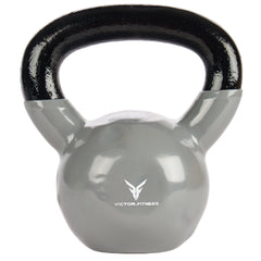 Gray Vinyl Coated Cast Iron Kettlebells 5 LBS - 50 LBS