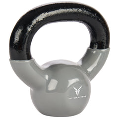 Gray Vinyl Coated Cast Iron Kettlebells 5 LBS - 50 LBS