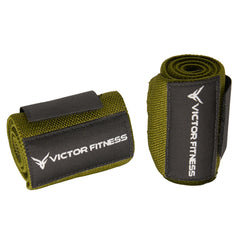 Top-Grain Leather 7mm Thick Dip Belt with Heavy-Duty Steal Chain and 18" Powerlifting Wrist Wraps