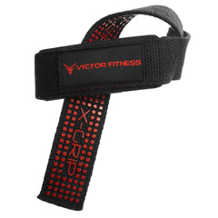 24" Padded Weightlifting Wrist Straps with X-Grip