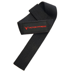 24" Weightlifting Wrist Straps with Black 2” Olympic Barbell Clamps