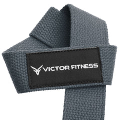 24" Weightlifting Wrist Straps with Black 2” Olympic Barbell Clamps