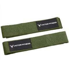 24" Weightlifting Wrist Straps with Black 2” Olympic Barbell Clamps