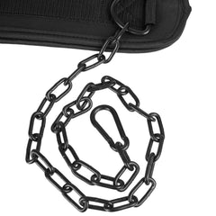 Neoprene Double Layer Universal Dip Belt with Heavy-Duty Steal Chain and 18" Powerlifting Wrist Wraps