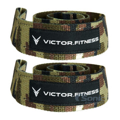 24" Padded Weightlifting Wrist Straps with X-Grip with Black 2” Olympic Barbell Clamps