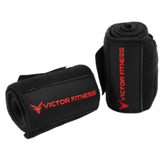 18" Powerlifting Wrist Wraps with 2” Olympic Quick Release Barbell Clamps with Locking Collar