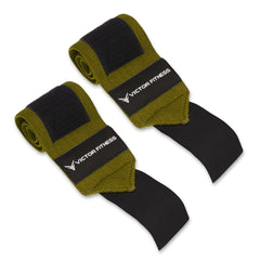 18" Powerlifting Wrist Wraps with 2” Olympic Quick Release Barbell Clamps with Locking Collar