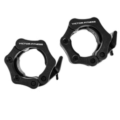 18" Powerlifting Wrist Wraps with 2” Olympic Quick Release Barbell Clamps with Locking Collar