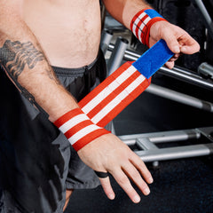 18" Powerlifting Wrist Wraps with Thumb Loops