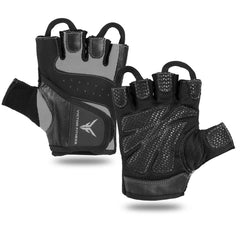 Series-6 Fingerless Leather Women's Weightlifting Gloves with Full Palm Protection