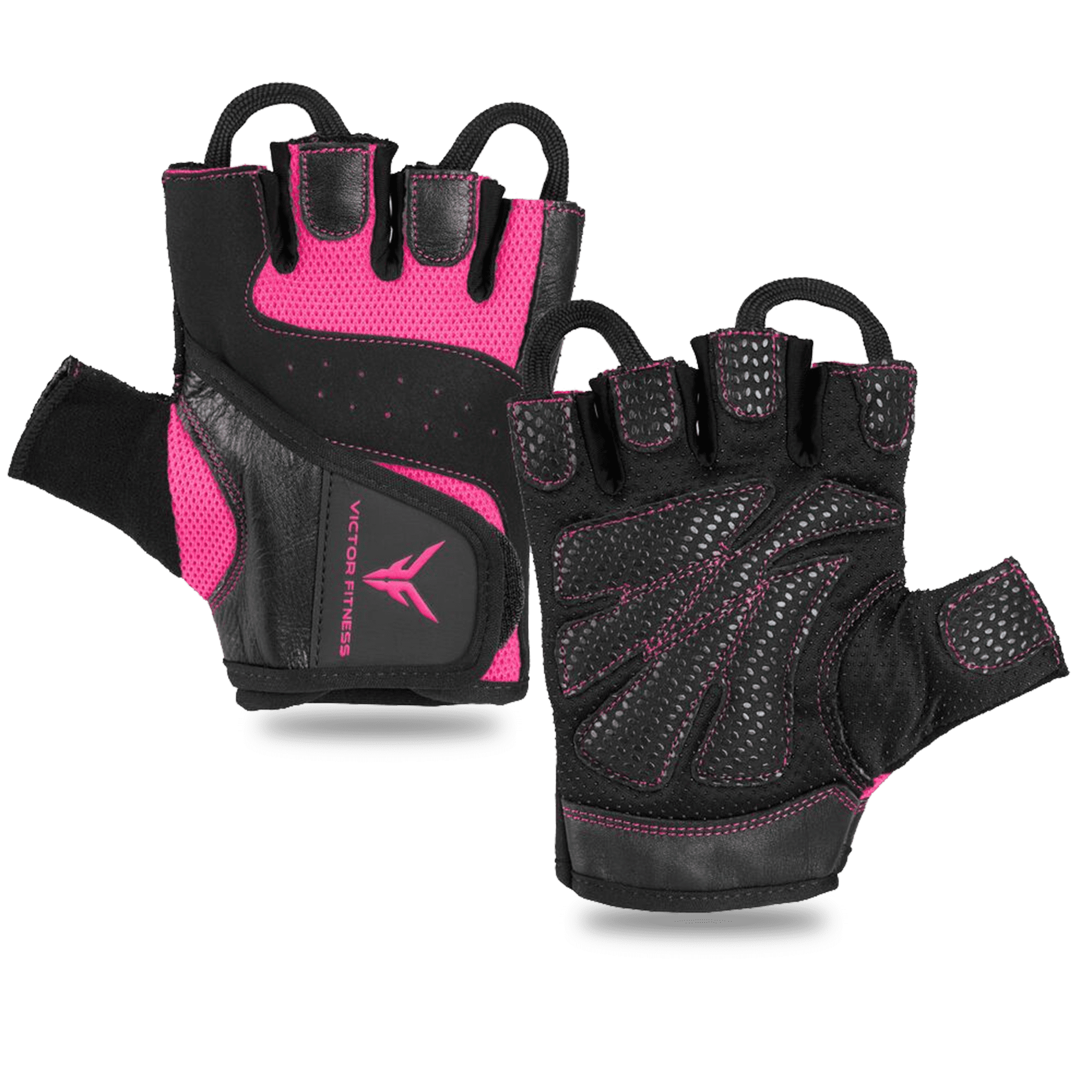 Series-6 Fingerless Leather Women's Weightlifting Gloves with Full Pal –  Victor Fitness