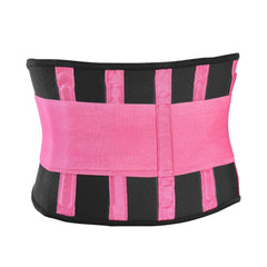 Premium Pink Back Support Belt with Adjustable Velcro Straps