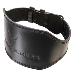 100% Top-Grain Leather Tapered Heavy-Duty Weightlifting Belt with 24" Weightlifting Wrist Straps