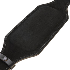 100% Top-Grain Leather Tapered Heavy-Duty Weightlifting Belt with 24" Weightlifting Wrist Straps