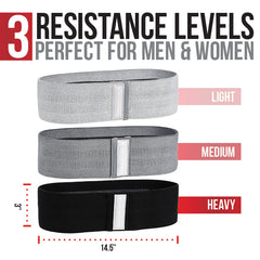 Thick Anti-Slip Exercise Yoga Mat with Non-Slip Fabric Booty Bands